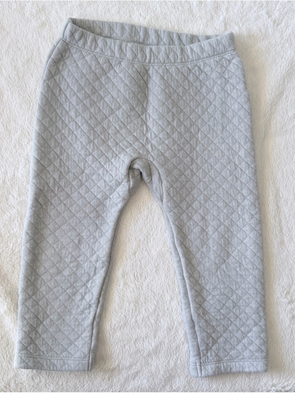 Pehr Quilted Toddler Leggings in Light Gray